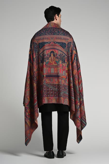 Taroob Taroob Majestic Raj-Mahal Fine Wool Kaani Shawl 