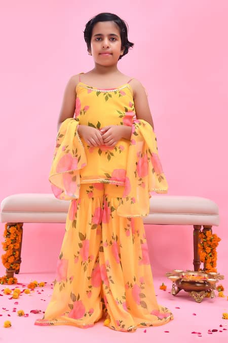 Bannhi By Priyanka Rathore Floral Print Sharara Set 