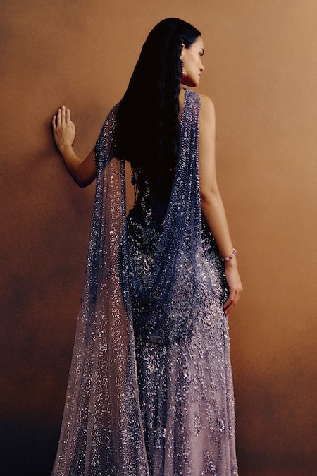 Dolly J Amethyste Embroidered Blouse & Skirt Set 