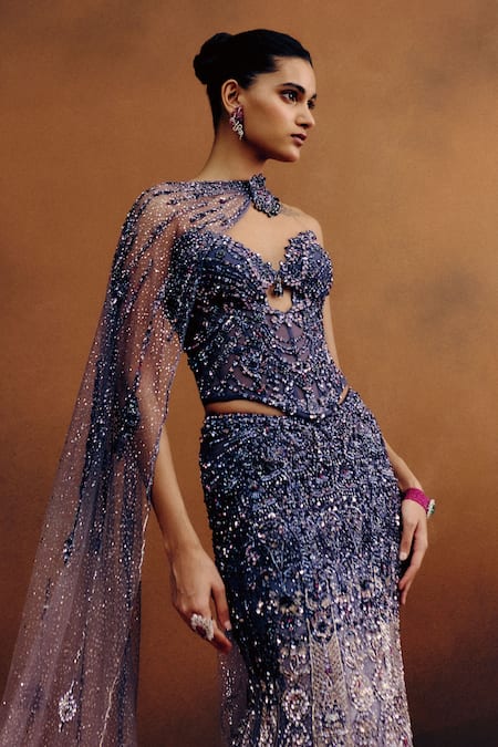 Dolly J Aurora Violette Corset & Skirt Set 