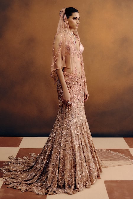 Dolly J Amberlux Embroidered Lehenga Set 