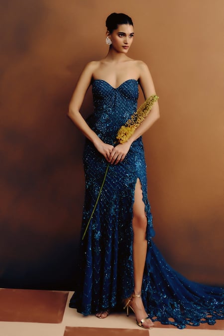 Dolly J Tealume Bandeau Gown 