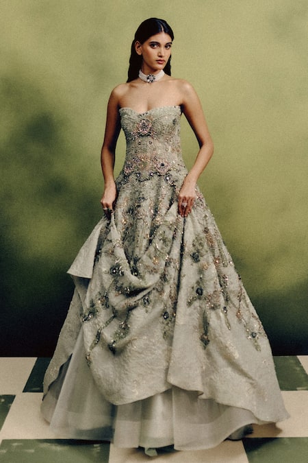 Dolly J Jardin Bandeau Gown 