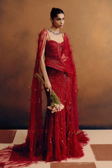 Dolly J Rouge Ascend Corset & Skirt Set 