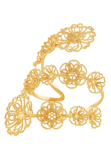 Buy_Isharya_Gold Plated 18kt Branco Wrap Around Bracelet _Online_at_Aza_Fashions