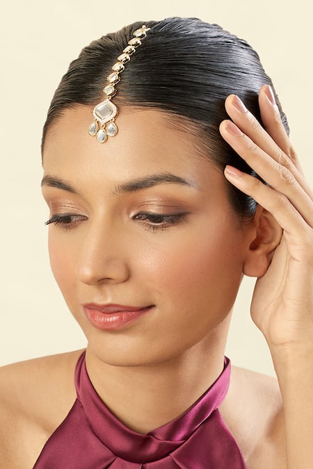 Isharya 18Kt Gold Plated Manueline Maangtikka 