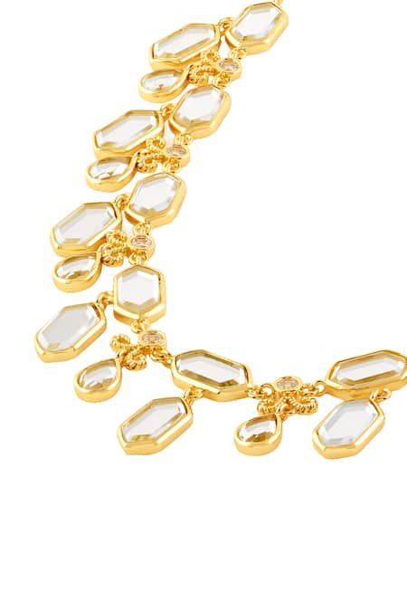 Buy Isharya Gold Plated 18kt Sombra Choker Necklace Online at Aza Fashions Buy_Isharya_Gold Plated 18kt Sombra Choker Necklace _Online_at_Aza_Fashions