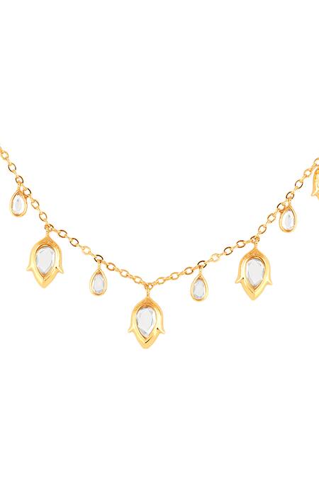 Isharya Gold Plated 18kt Caminho Charm Necklace Online at Aza Fashions Isharya_Gold Plated 18kt Caminho Charm Necklace _Online_at_Aza_Fashions