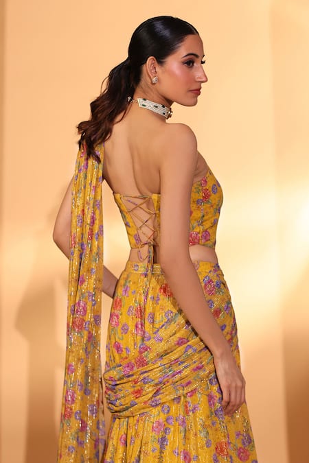 Kiyohra Sera Pre-Draped Lehenga Saree With Blouse 