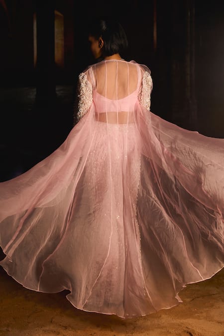 Mani Bhatia Rosalee Pearl, Sequin & Cutdana Embroidered Pant Set 