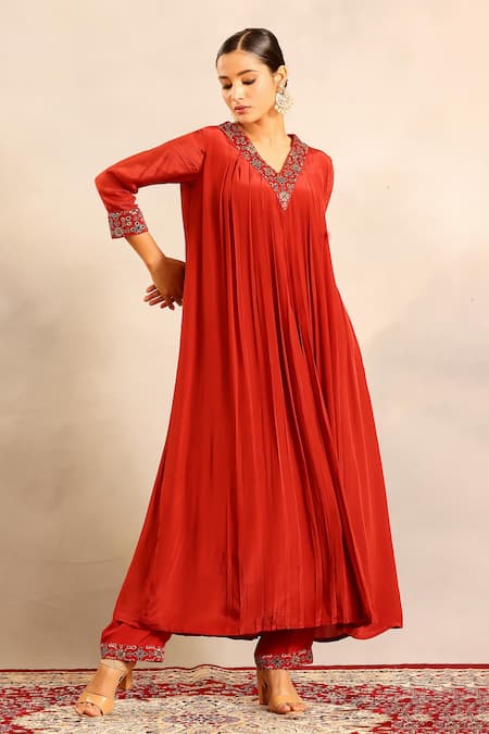 Sejal Kamdar Gathered Kurta & Pant Set 