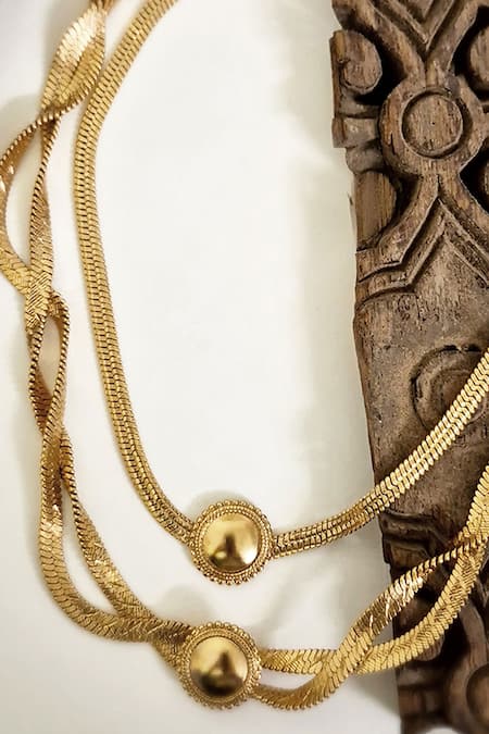 Suhani Pittie Gold Surya Twist Necklace 