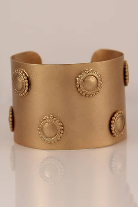 Suhani Pittie Medea Chakra Gold Plated Hand Cuff 
