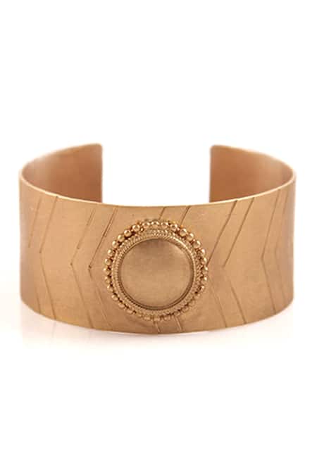Suhani Pittie Gold Plated Surya Chakra Hand Cuff 