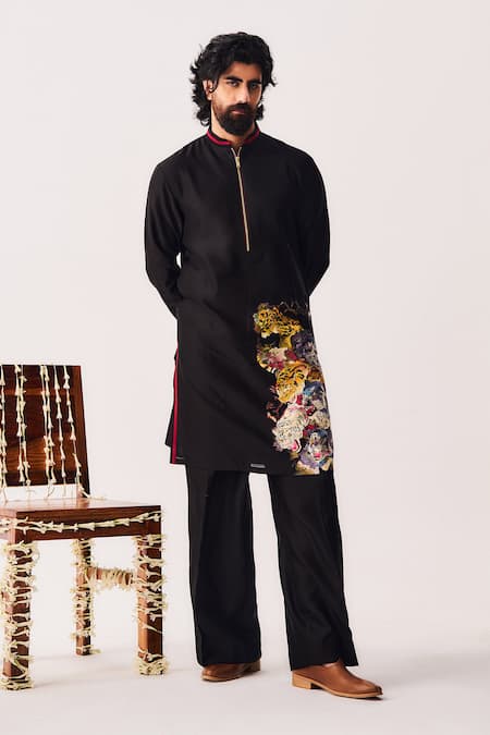 Wabi Sabi By Anshum-Ritesh Tigers Grove Kurta & Flare Pant Set 