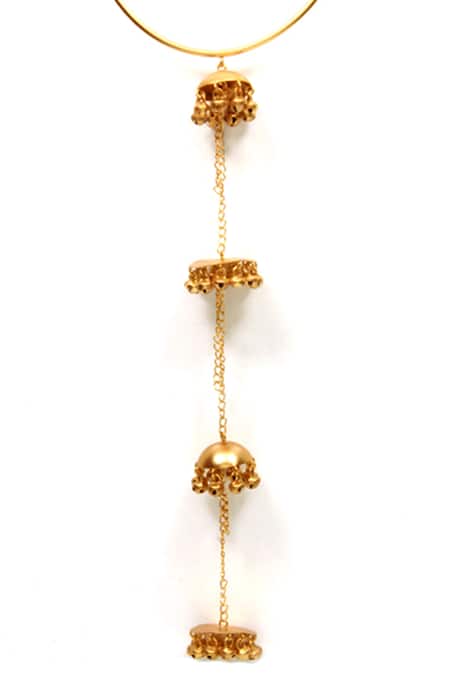 Suhani Pittie Wire Hassle Long Chain & Jhumka Ghungroo Necklace 