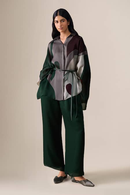 Ampm Annera Printed Shirt & Pant Set 