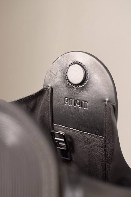 Buy_Ampm_Silver Tassels, Embroidery Khanum Embossed Bag 