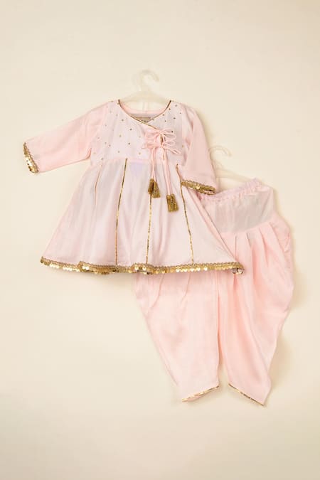 Darleen Kids Couture Meher Embroidered Kurta With Dhoti Pant 