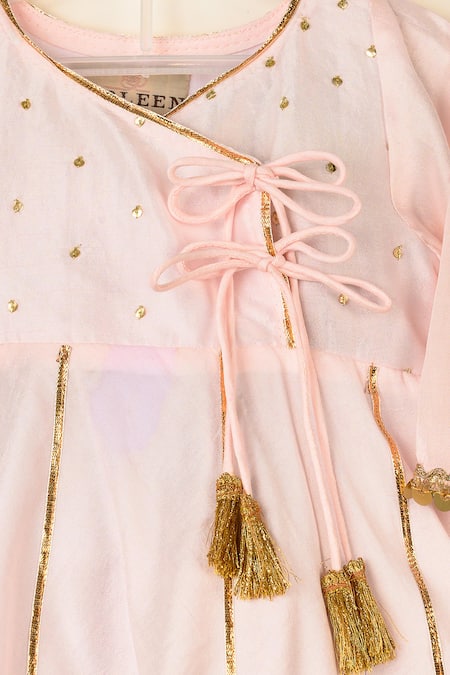 Darleen Kids Couture Meher Embroidered Kurta With Dhoti Pant 