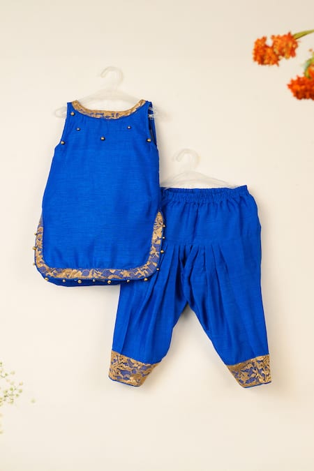 Darleen Kids Couture Neelkamal Embroidered Kurta With Salwar 