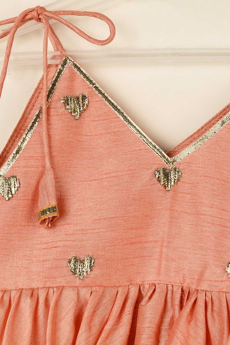 Darleen Kids Couture Dil Embroidered Kurta With Sharara 