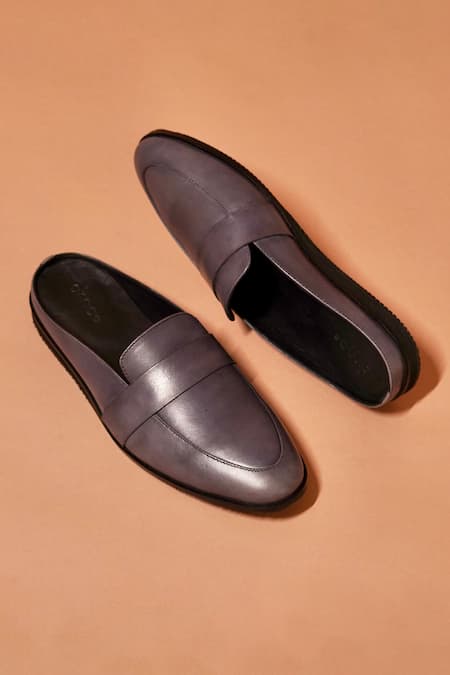 Dmodot Hoffler Grego Full Grain Crust Leather Mules 