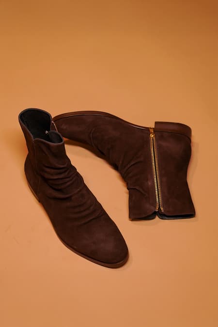 Dmodot Sprazzo Verdo Suede Boots  
