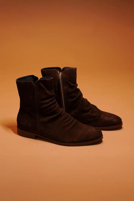 Dmodot Sprazzo Verdo Suede Boots  
