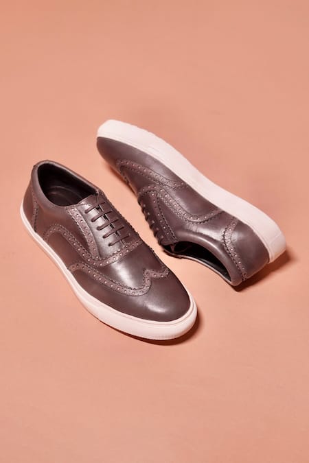 Dmodot Grego Leather Lace-Up Sneakers 
