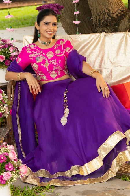 Panchhi By Kanupriya Tibrewala Rani Bagh Lehenga Set 