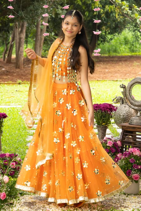Panchhi By Kanupriya Tibrewala Ek Phool Lehenga Set 