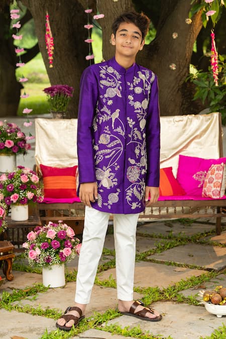Panchhi By Kanupriya Tibrewala Anaar Bagh Sherwani Set 