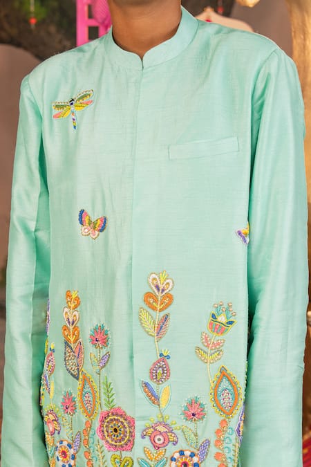 Panchhi By Kanupriya Tibrewala Prem Bagh Bandhgala Pant Set 