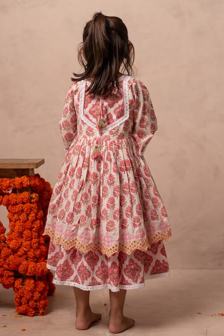 Plumcheeks Jharokha Jacket & Dress Set 