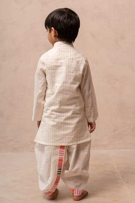 Plumcheeks Sunhera Kurta & Dhoti Pant Set 