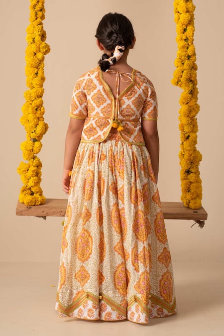 Plumcheeks Chandan Floral Pattern Lehenga Set 