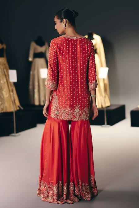 Sana Barreja Flower Ball Embroidered Kurta Set 