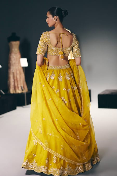 Sana Barreja Empire Of Light Embroidered Lehenga Set 