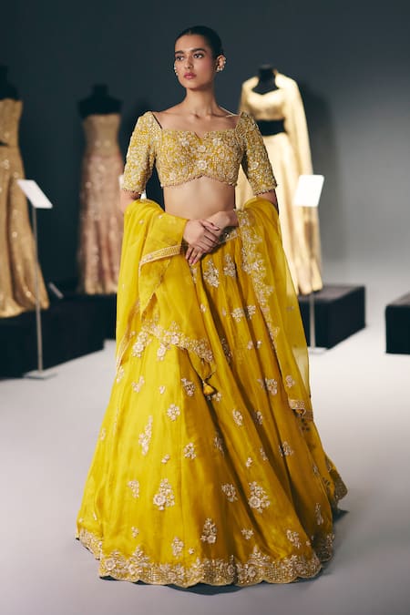 Sana Barreja Empire Of Light Embroidered Lehenga Set 