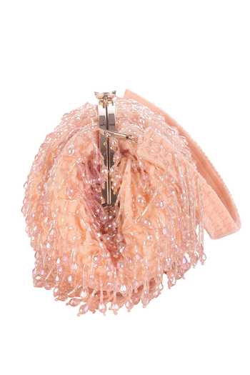 Buy_Nazaakat By Samara Singh_Blush Beads Batua Bag With Detachable Handle 