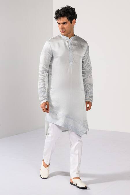 Buy Kalpana Naik Sky Blue Bemberg, Silk, Cotton Icy Waves Hand Nehru Jacket Kurta Set Online at Aza Fashions Buy_Kalpana Naik_Sky Blue Bemberg, Silk, Cotton Icy Waves Hand Nehru Jacket Kurta Set _Online_at_Aza_Fashions