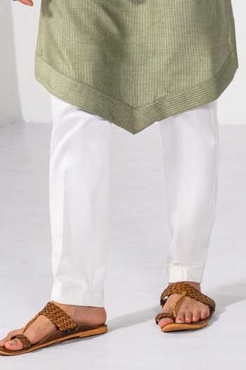 Kalpana Naik Olive Green Satin, Bemberg, Silk, Heritage Floral Zardozi Nehru Jacket Kurta Set Online at Aza Fashions Kalpana Naik_Olive Green Satin, Bemberg, Silk, Heritage Floral Zardozi Nehru Jacket Kurta Set _Online_at_Aza_Fashions