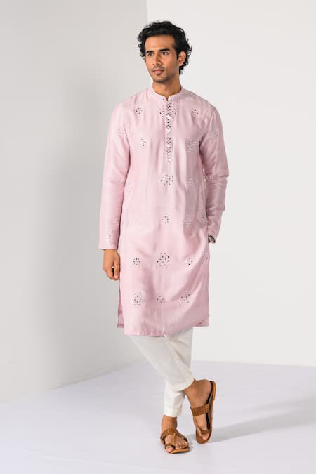 Kalpana Naik Lilac Magic Butta Mirror Work Kurta & Pant Set