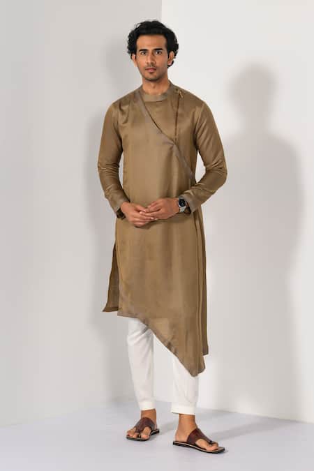 Kalpana Naik Imperial Drape Kurta & Slim Fit Pant Set 
