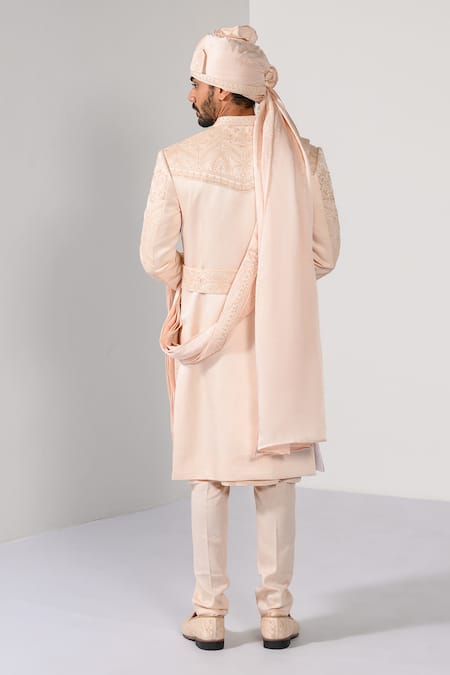 Kalpana Naik Imperial Blush Zardozi Embroidered Sherwani Kurta Set 