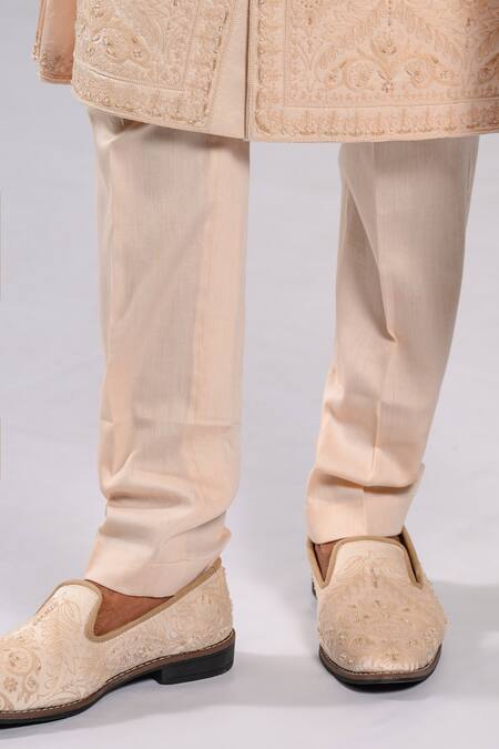 Buy Kalpana Naik Blush Linen, Satin, Bemberg, Silk Imperial Zardozi Sherwani Kurta Set Online at Aza Fashions Buy_Kalpana Naik_Blush Linen, Satin, Bemberg, Silk Imperial Zardozi Sherwani Kurta Set _Online_at_Aza_Fashions