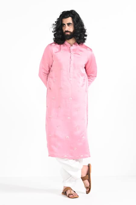 Kalpana Naik Marvelous Pink Hand Embroidered Kurta Set 