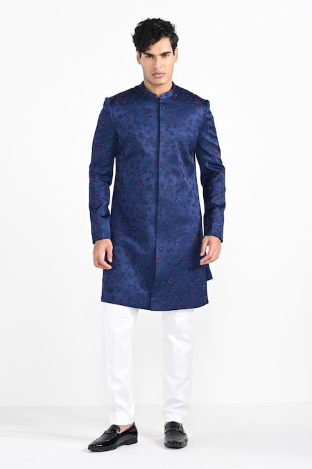 Kalpana Naik French Knot Cutdana Achkan & Pant Set 