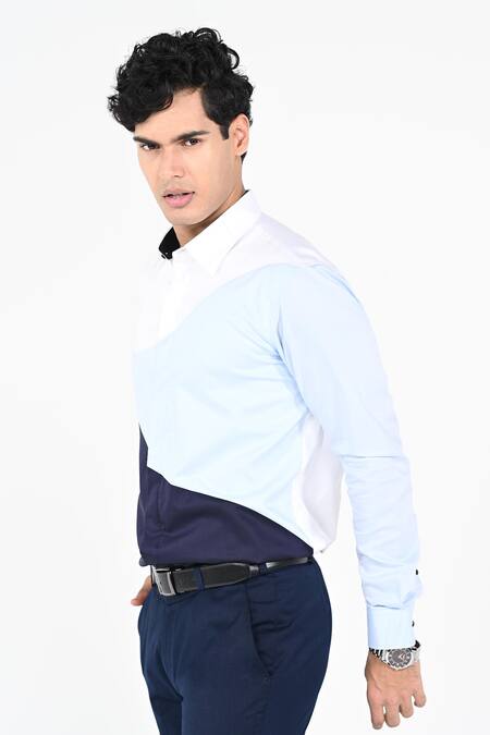 Buy_Kalpana Naik_White Cotton Coloured Shirt _Online_at_Aza_Fashions